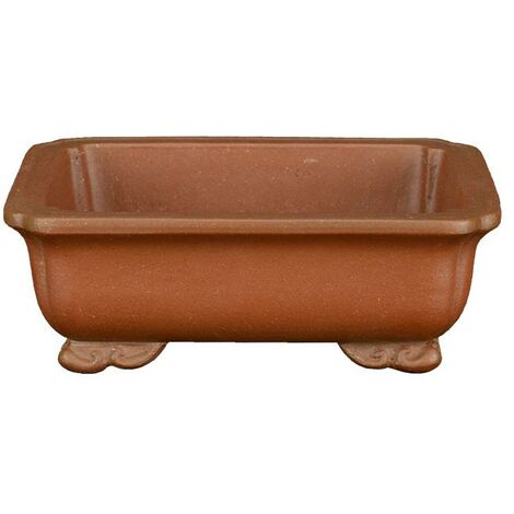 Vaso per bonsai rettangolare in gres 12,5x9,5x3,5 cm - SM123