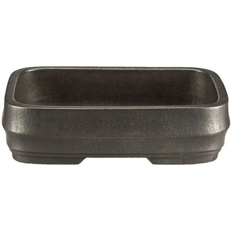 Vaso per bonsai rettangolare in gres 13x9x3 cm - B069