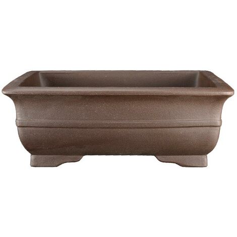 Vaso per bonsai rettangolare in gres 28,5x19,5x9,5 cm - ZM29B