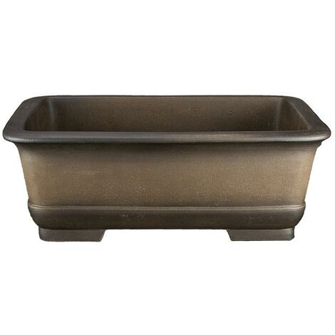 Vaso per bonsai rettangolare in gres 34,5x23x12 cm - ZM3P