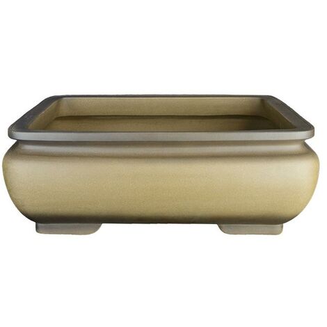 Vaso per bonsai rettangolare in gres 43,5x32,5x15,5 cm - SM039