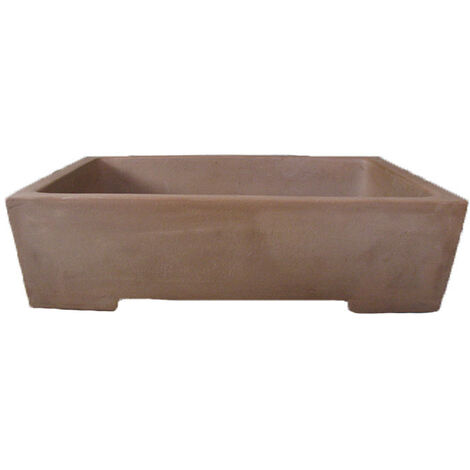 Vaso per bonsai rettangolare in gres 63x43,5x15,5 cm - GL114a