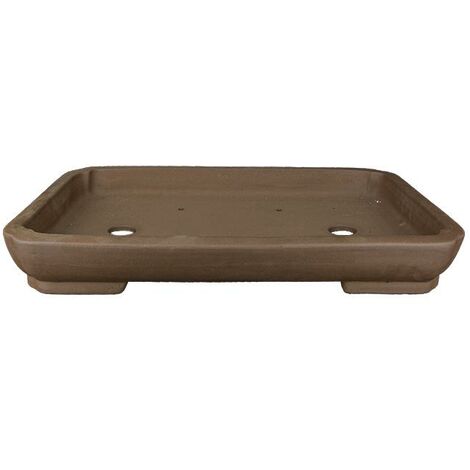 Vaso per bonsai rettangolare in gres 64x44x9,5 cm - L89a