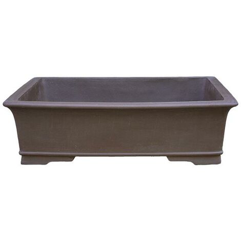 Vaso per bonsai rettangolare in gres 89x65,5x23,5 cm - L98a