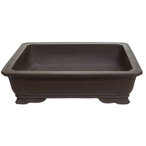 Vaso per bonsai rettangolare in gres 89x66,5x22 cm - L97a