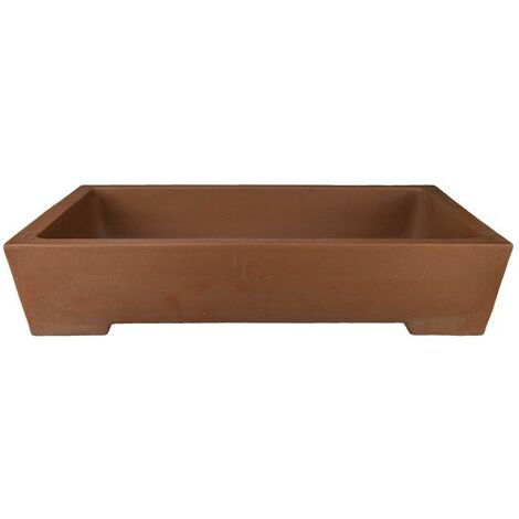 Vaso per bonsai rettangolare in gres 92x52x18 cm - GL103a