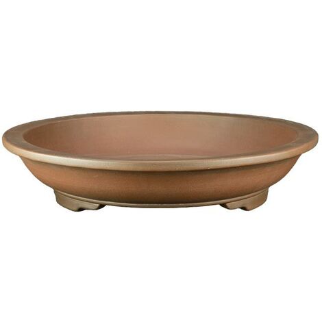 Vaso per bonsai rotondo in gres 40x40x6 cm - SM085