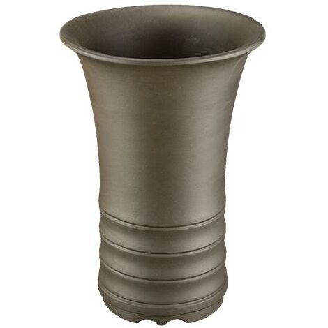 Vaso per bonsai rotondo (stile a cascata) in gres 12x12x21,5 cm - 2869