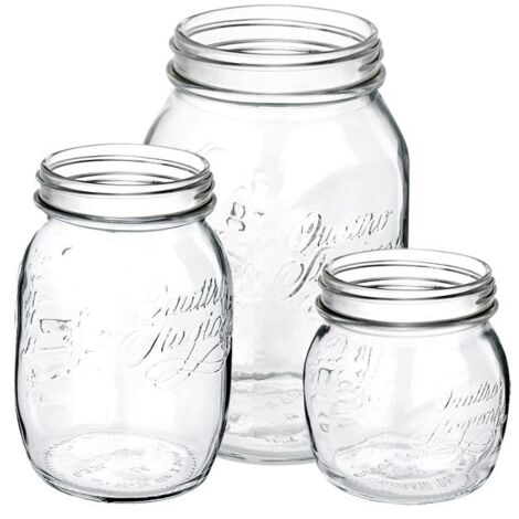 VASO per CONSERVA IN VETRO da 25 cl Diametro 70 mm Mod. 4 STAGIONI BORMIOLI 6pz