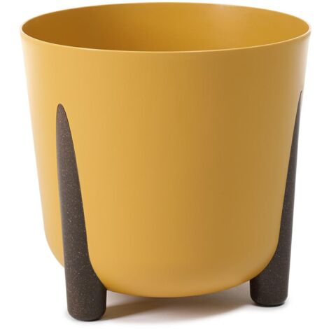 Vaso per fiori muschio senape 26xh25 cm