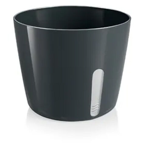 Vaso Per Piante Tondo Metallo Nero 13,5x11cm