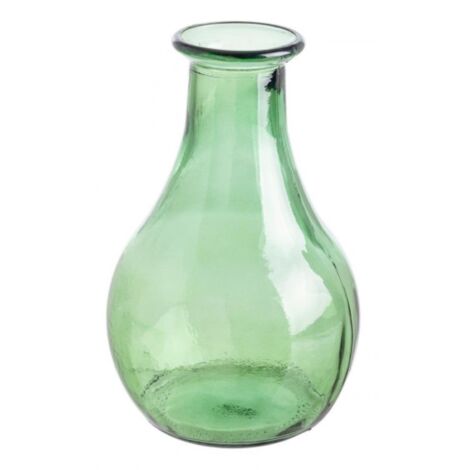Vaso per uso interno ed esterno  jayla in vetro tondo riciclato Ø20x31h -Ambra