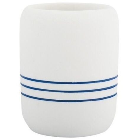 Vaso Poliresina PACCO Blanco & Azul MSV