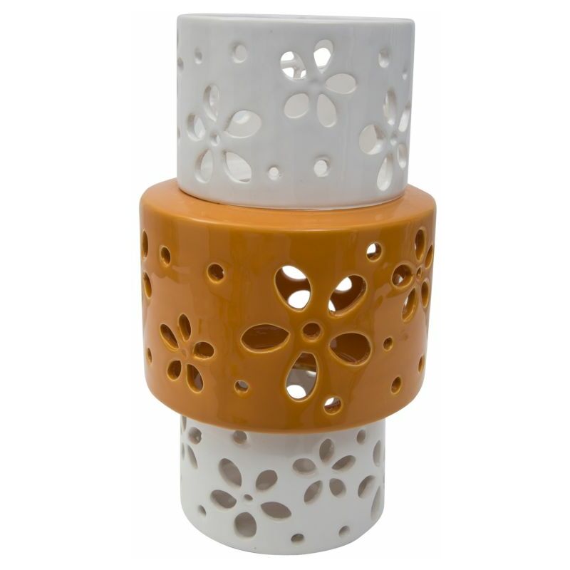 Mauroferretti - vaso porcellana orange ring cm