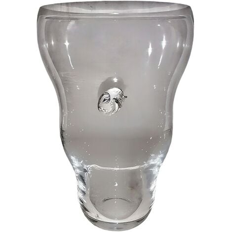 Vaso in cristallo centro tavola porta fiori per piante decorato argento  elegante casa soggiorno moderno idea regalo