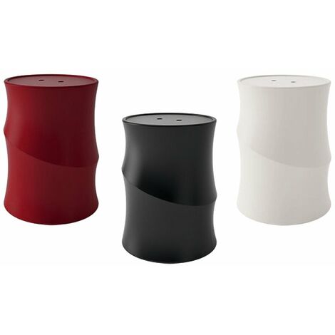 Vaso porta pellet spirale blanc 15 kg – Diamètre 345 mm – Hauteur 450 mm – Design moderne pour intérieur – Evacalr