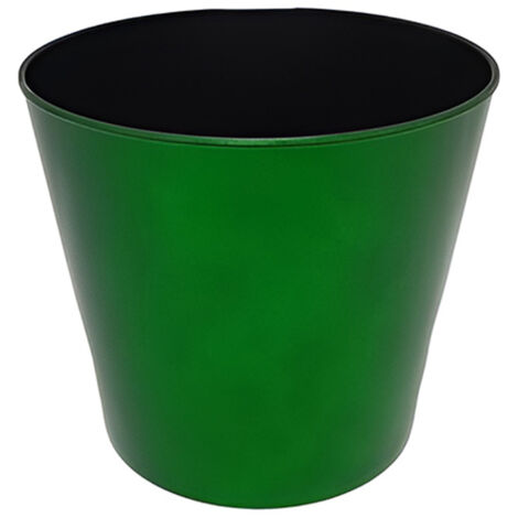 Vaso Porta Piante Natalizio verde Lucido Glitterato portabottiglie con ghiaccio base copri piede per albero di natale
