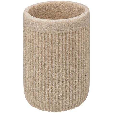Vaso porta spazzolini onyx in lino - 5five