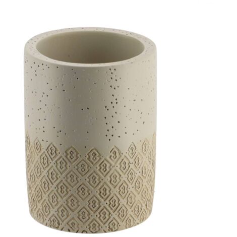 Vaso profundo de poliresina - natural - Tendance