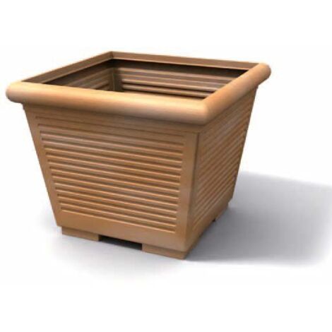 Vaso quadrato per piante   Teracotta