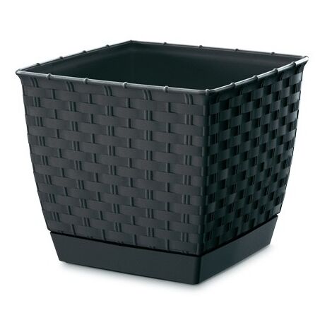 VASO QUADRATO RATOLLA - ANTRACITE - PP-DRLK165A