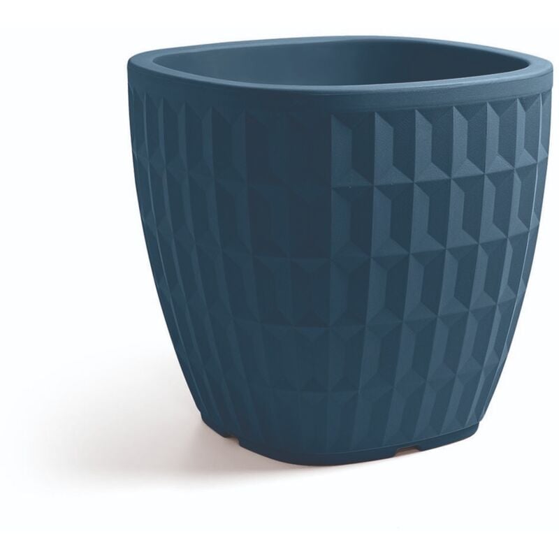 Vase carré tyle 30CM bleu