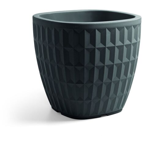 Vaso Quadrato Tyle  Anthrazit - 30 cm