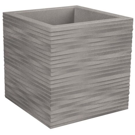 Vaso quadro resina ELEGANCE cm. 39,5 CENERE