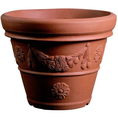 Vaso terracotta 56x40x46cm Made in Italy Vaso grande da esterno