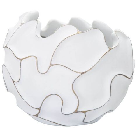 Vaso Resina Decorato cm Ø 44X37 - GASPEAU LINES