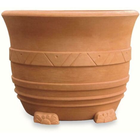 Vaso resina grande Mediterraneo cm. 110 Elbi VASO FIOIRERA DA 110CM DI DIAMETRO COLORE IMPRUNETA