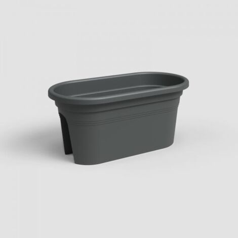 Vaso rettangolare da Balcone Artevasi   Antracite 30 x 60 x 27 cm