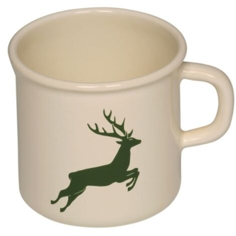 Vaso Riess con bordo 8cm verde cervo