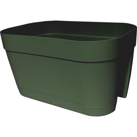 VASO RINGHIERA ORLANDO 45X25XH24CM VERDE CON SOTTO