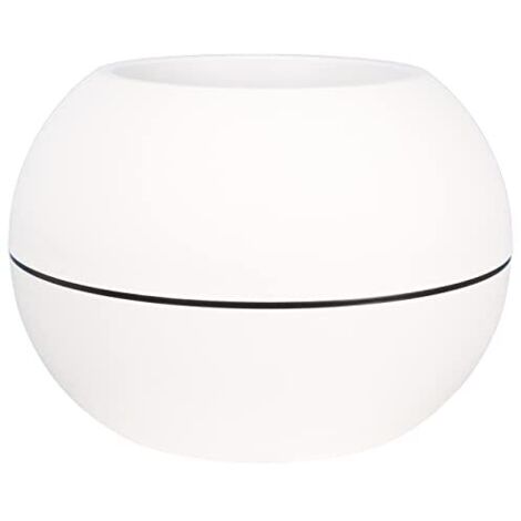 Vaso Riviera Bianco Ø 50 cm Plastica Rotondo