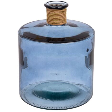 Vaso "Rotang" in vetro color blu cobalto h 27,5 cm