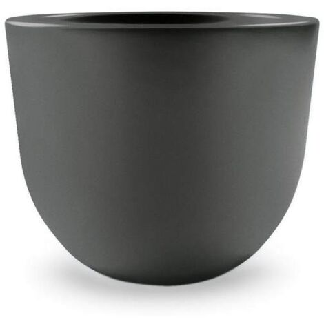 Vaso rotondo in resina "Eggy" 55 cm. Bronzo