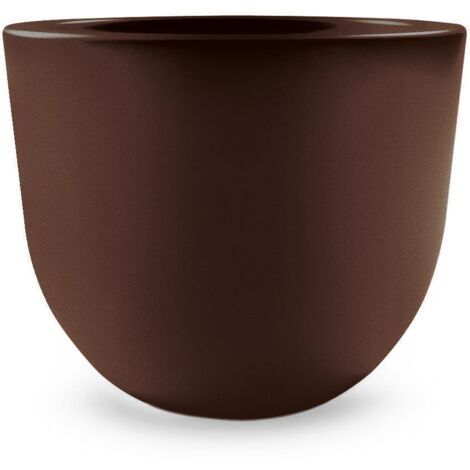 Vaso rotondo in resina "Eggy" 80 cm. Bronzo