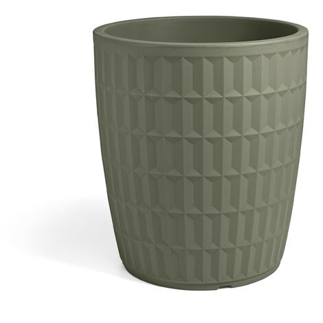 Vaso da esterno 50 cm in resina antracite 46 Lt