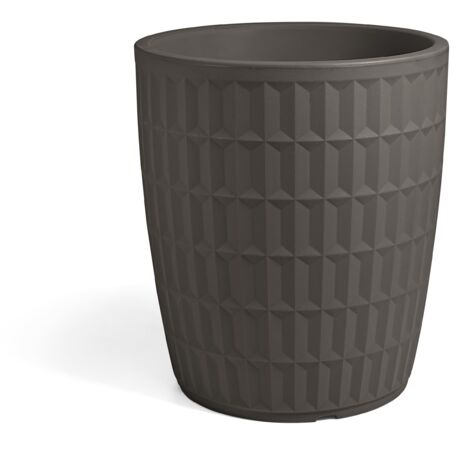 Vaso rotondo in resina "Tyle" 60 cm. Antracite
