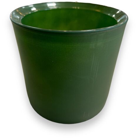 Vaso rotondo "Opak" con bordo svasato, ideale per fiori, Ø 12 x h 12 cm