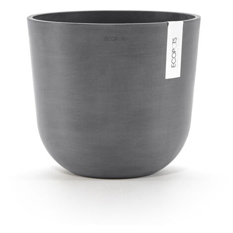 VASO ROTONDO OSLO GRIGIO D 25XH21,8CM ECOPOTS