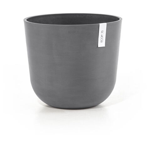 VASO ROTONDO OSLO GRIGIO D 35XH30CM ECOPOTS