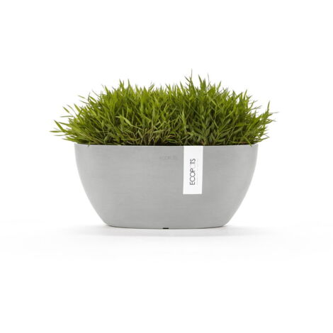 VASO SOFIA COLOR GRIGIO CHIARO 30CM ECOPOTS