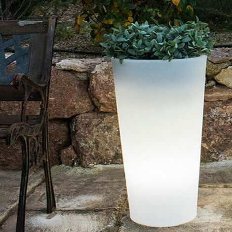 Vaso solare mod. Ficus tondo h.60 con telecomando