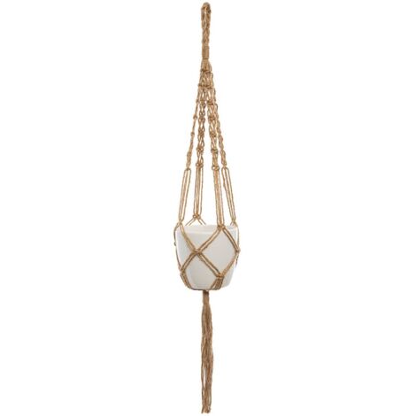 Vaso sospeso Asha in iuta bianca H11,5 cm - Atmosphera créateur d'intérieur