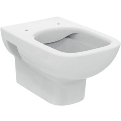 Vaso sospeso bianco lucido - Ideal Standard RimLS+ - Con copri wc soft