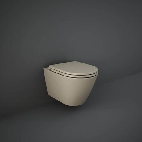 Vaso sospeso feeling rimless fissaggio nascosto cappuccino opaco matt