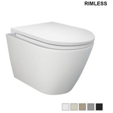 VASO SOSPESO FEELING RIMLESS FISSAGGIO NASCOSTO Nero Opaco Matt
