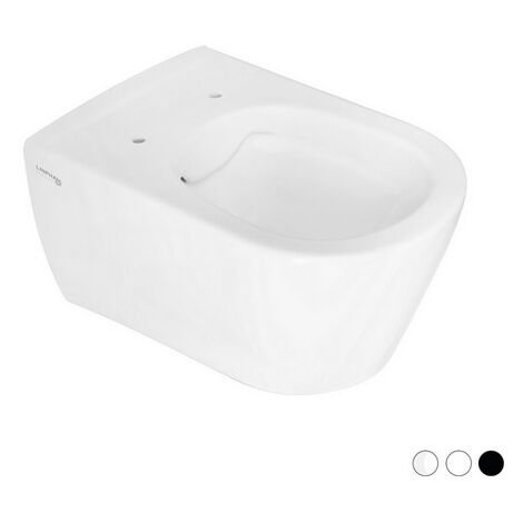 Vaso sospeso rimless greta bianco opaco